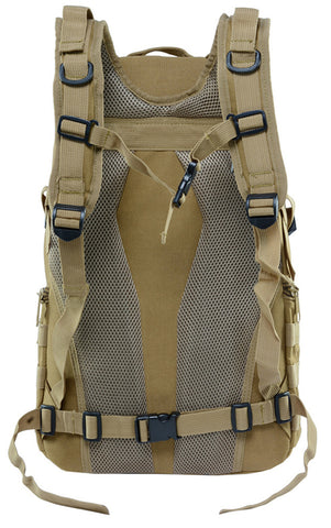 vue arrière de sac à dos crossfit militaire 27l khaki